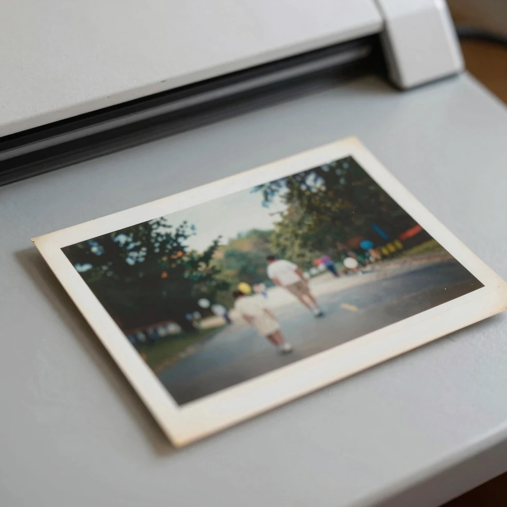 Photo Digitization — vintage printed photographs being digitized